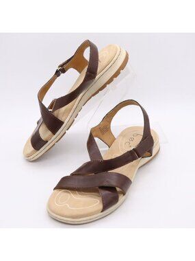 B.O.C. Women's Camelia Sandals Brown Strappy Slingback Sz 6 M